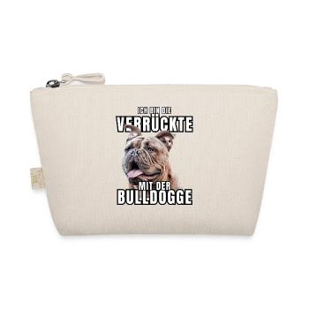 I'm the CRAZY one with the bulldog dog DOGS - Organic Pouch - nature - Front