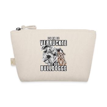I'm the CRAZY one with the bulldog dog DOGS - Organic Pouch - nature - Front