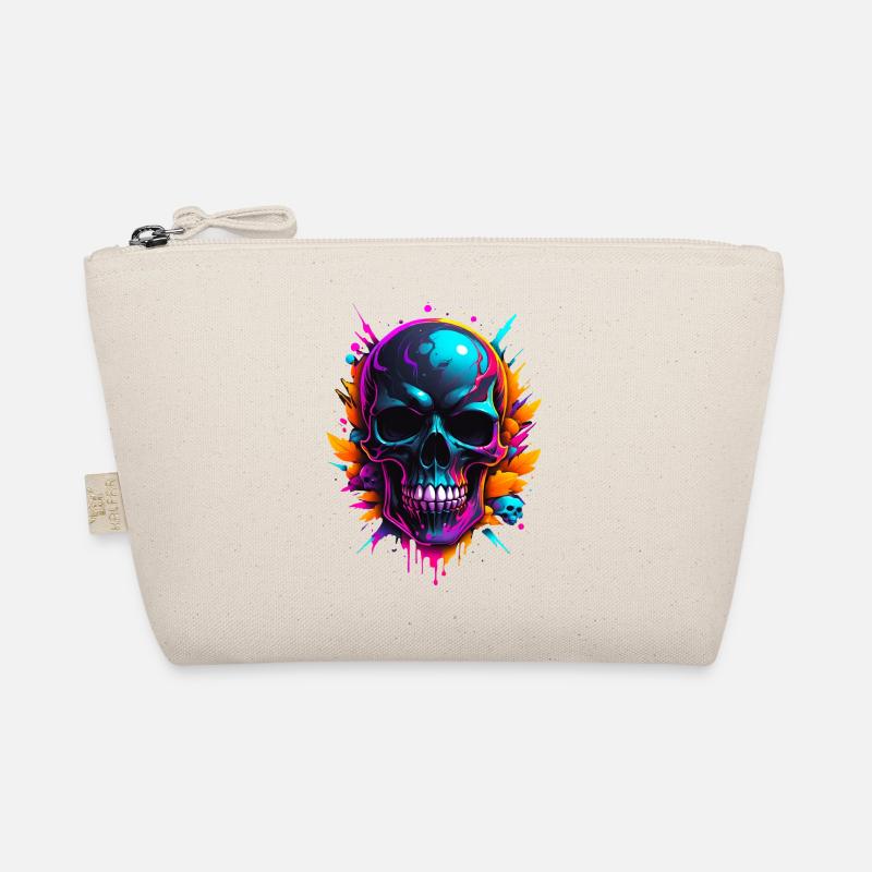 Skull - Bio-Täschchen - Natur