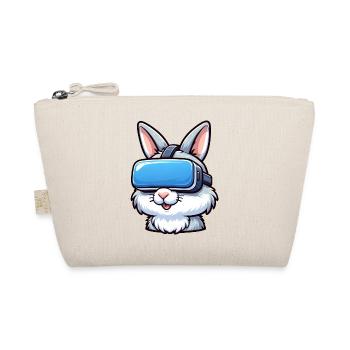 VR Gamer Bunny: Digital Game Adventure - Organic Pouch - nature - Front
