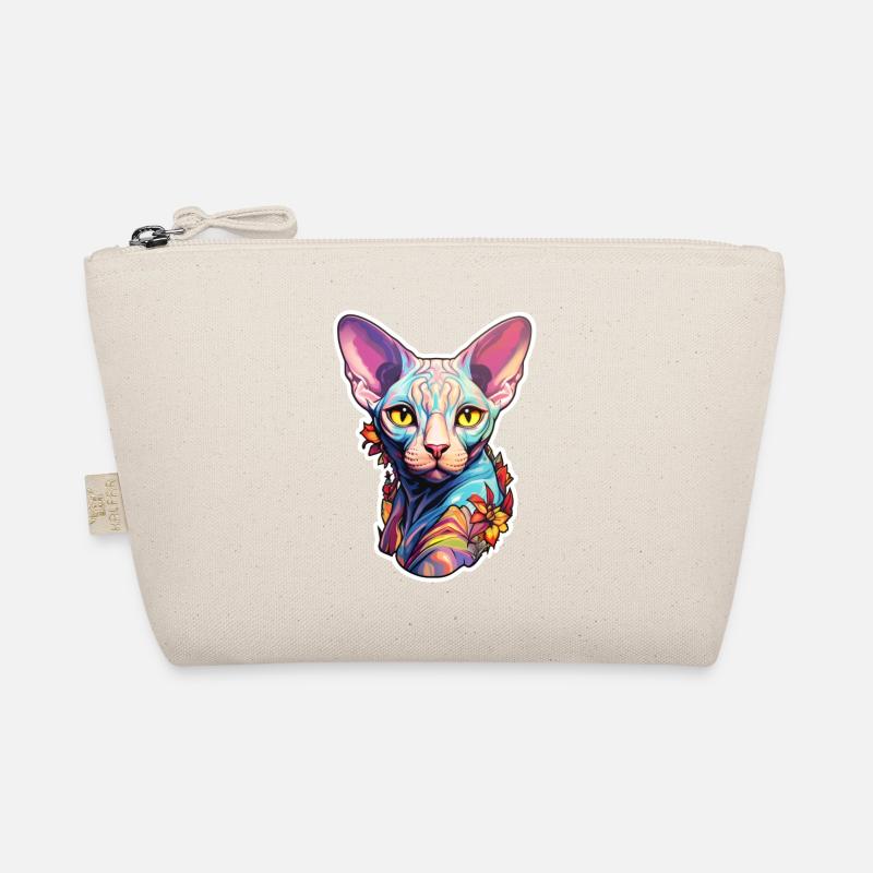 Sphynx-Katzenkopf Bio-Täschchen