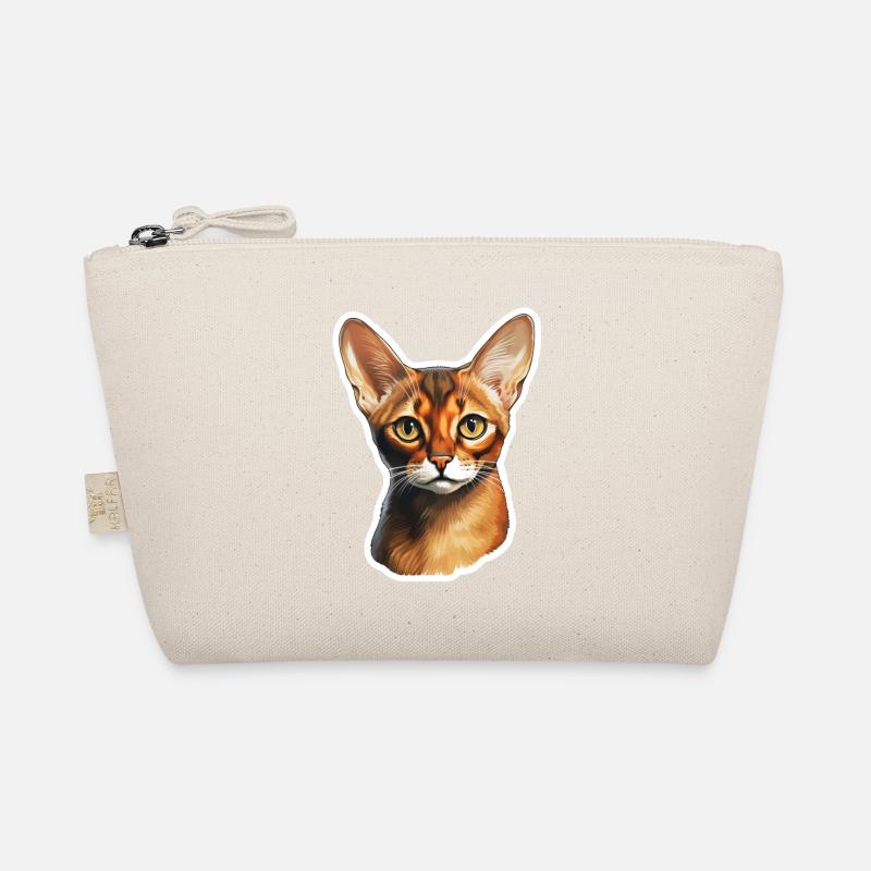 Abyssinian Cat Head Organic Pouch