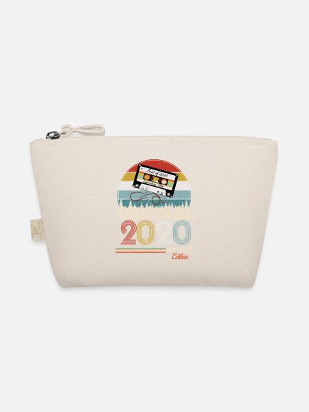 Stilvolles Retro-Geschenk: 2020 Vintage - Bio-Täschchen - Natur