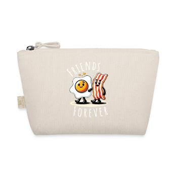 friends forever ham egg comic love - Bio-Täschchen - Natur - Vorne