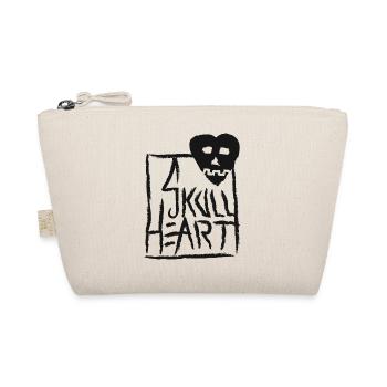 SkullHeart Logo Square Black - Bio-Täschchen - Natur - Vorne