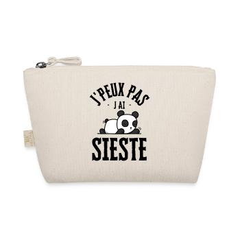 Je peux pas j ai sieste - Trousse biologique - nature - Devant