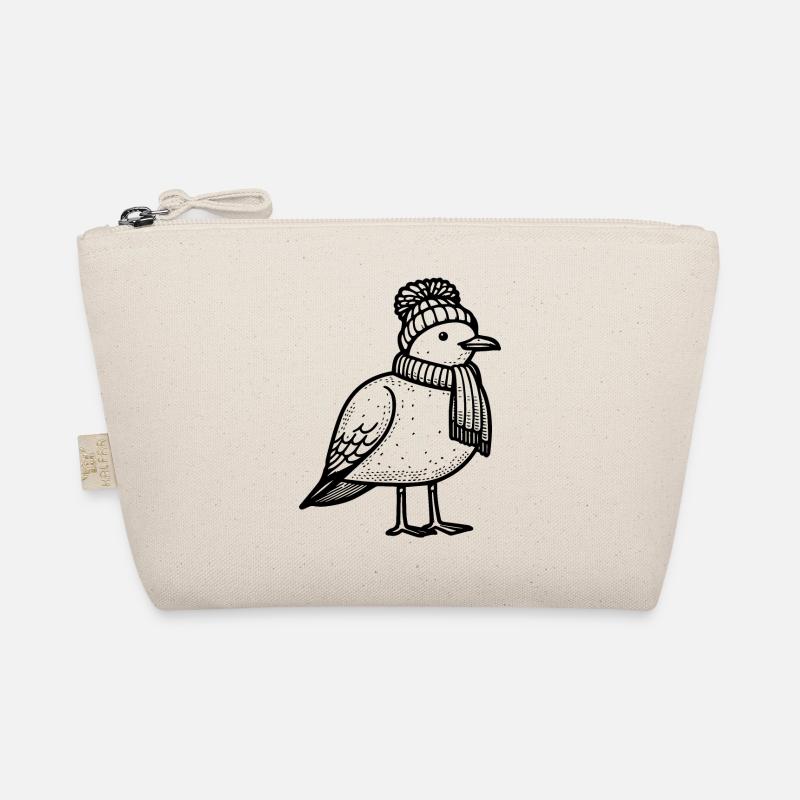 Mouette avec chapeau et écharpe Trousse biologique