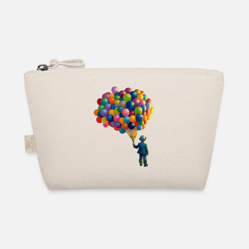 Boy with balloons Organic Pouch