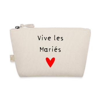 MARIEE. COEUR. COUPLE. JUST MARRIED. EVJF - Trousse biologique - nature - Devant