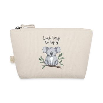 Don't Hurry, Be Happy - Aquarell Koala - Bio-Täschchen - Natur - Vorne
