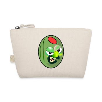 GRÜNE OLIVEN CARTOON PAPRIKA - Bio-Täschchen - Natur - Vorne