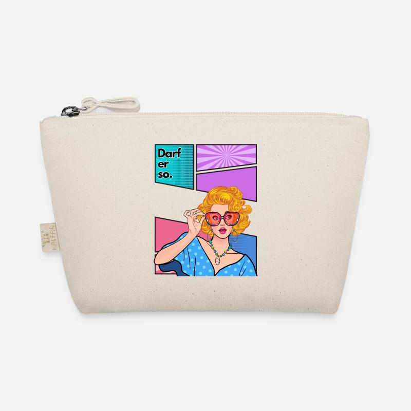 Darf er so im Comic Style mit Lady Bio-Täschchen