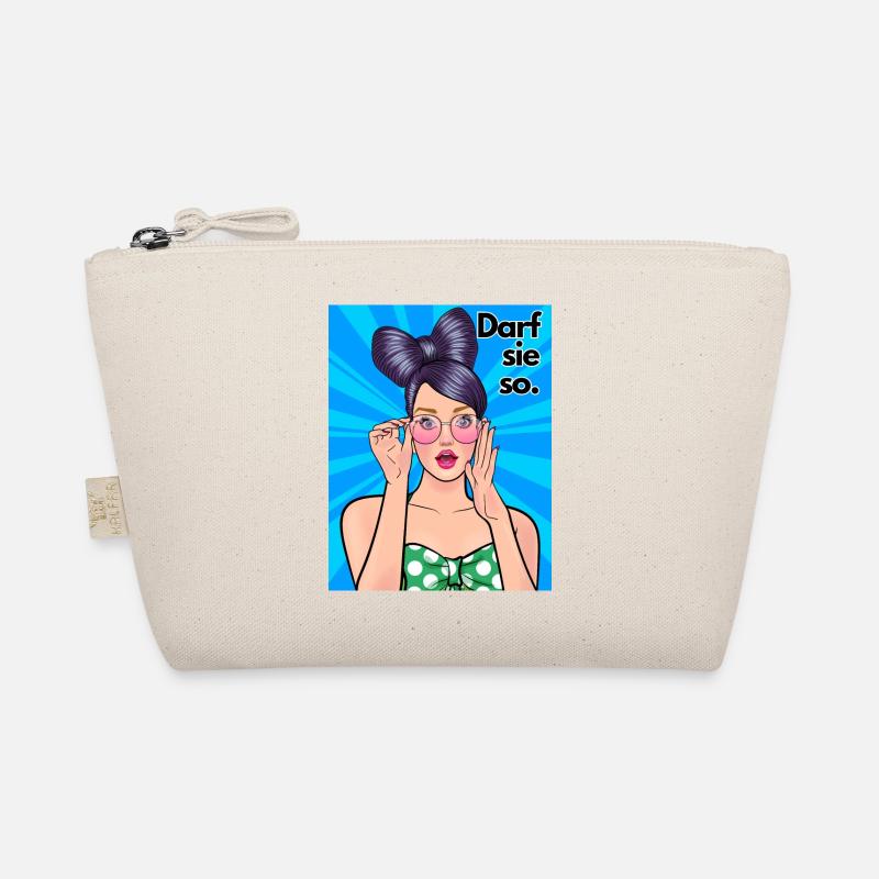 Darf sie so im Comic Style mit Lady 2 Bio-Täschchen