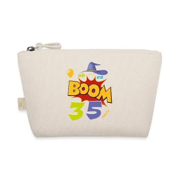 Geburtstag - Birthday Abraca-BOOM 35 again - Organic Pouch - nature - Front