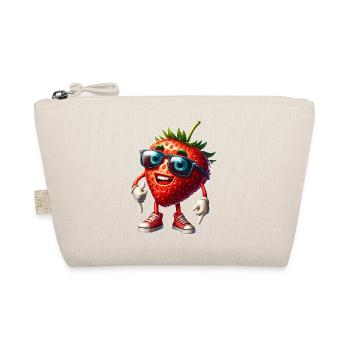 Cool Strawberry Summer Sun Fruity Fruit - Organic Pouch - nature - Front