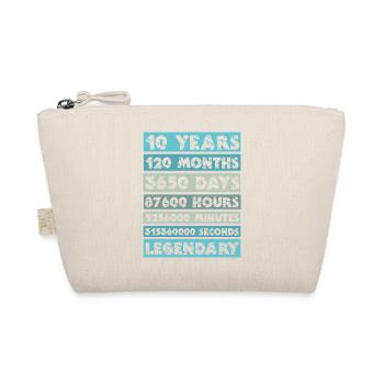 10 ans - Anniversaire, Entreprise, Anniversaire, Mariage - Trousse biologique - nature - Devant