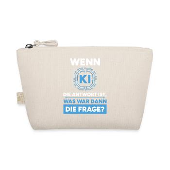 Artificial Intelligence Question Answer Saying - Organic Pouch - nature - Front
