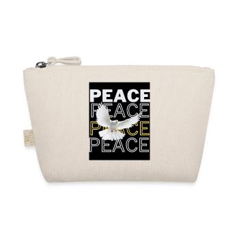 PeaceZeichen Friedenstaube - Bio-Täschchen - Natur - Vorne
