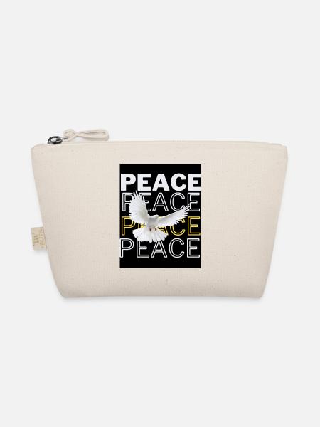 PeaceZeichen Friedenstaube - Bio-Täschchen - Natur