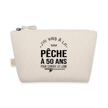 50 ans je vais à la pêche pour garder la ligne - Trousse biologique - nature - Devant