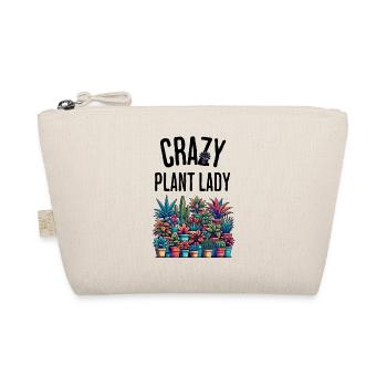 Crazy Plant Woman Funny Saying Houseplant - Organic Pouch - nature - Front