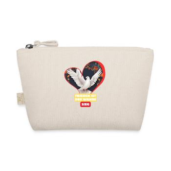 Peace is true victory! - Organic Pouch - nature - Front