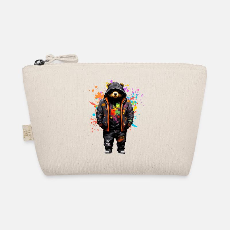 Cool Grizzly - Bio-Täschchen - Natur