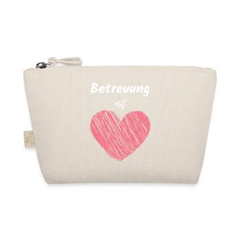Care with Heart Caregiver Saying Job Help - Organic Pouch - nature - Front