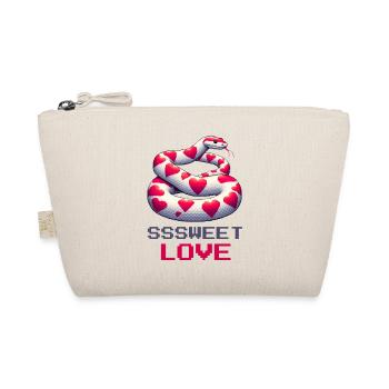Snake, sweet love - Organic Pouch - nature - Front
