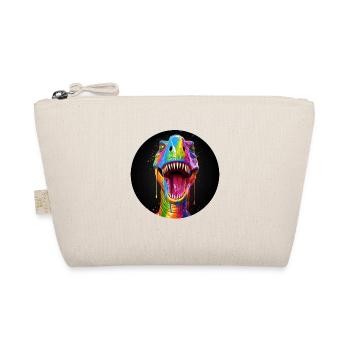 T Rex colorful4 - Bio-Täschchen - Natur - Vorne