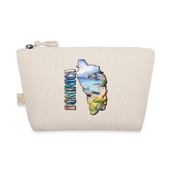 Aquarell Landkarte Dominica - Bio-Täschchen - Natur - Vorne