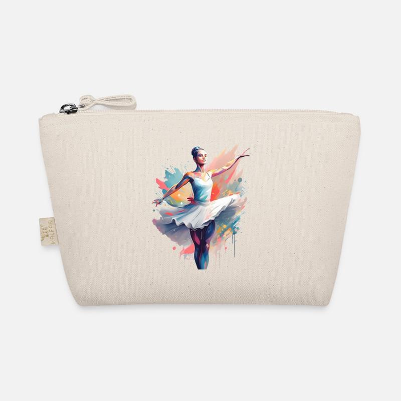 An abstract ballet dancer Organic Pouch