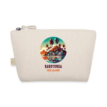 Parotonga Cook Islands Retro Strand - Bio-Täschchen - Natur - Vorne