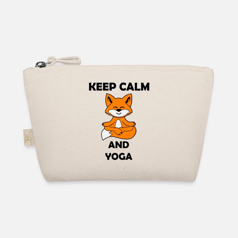 yoga fuchs keep calm Bio-Täschchen