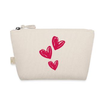 Symbole d’amour des cœurs - Trousse biologique - nature - Devant