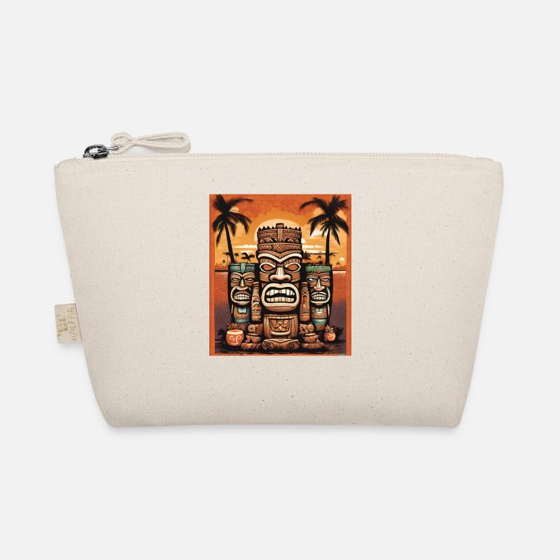 Tiki Statues Organic Pouch