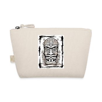 Tiki Mask Asia Style - Organic Pouch - nature - Front