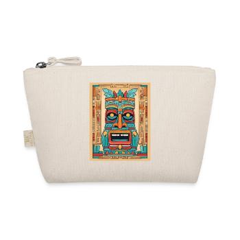 Tiki mask colorful - Organic Pouch - nature - Front
