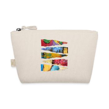 Abstract Colorful Paint Layer Design - Organic Pouch - nature - Front