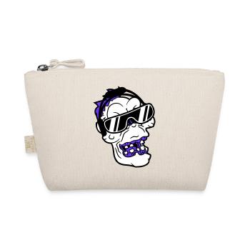 Cool DJ Zombie Undead Horror Halloween Party Head - Organic Pouch - nature - Front