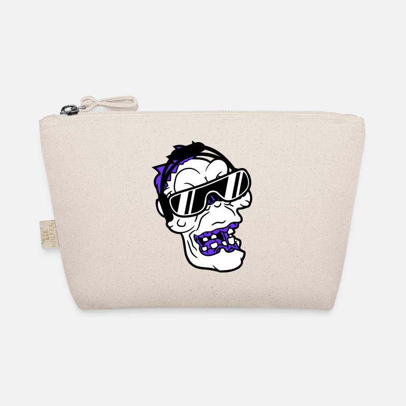 Cool DJ Zombie Undead Horror Halloween Party Head Organic Pouch