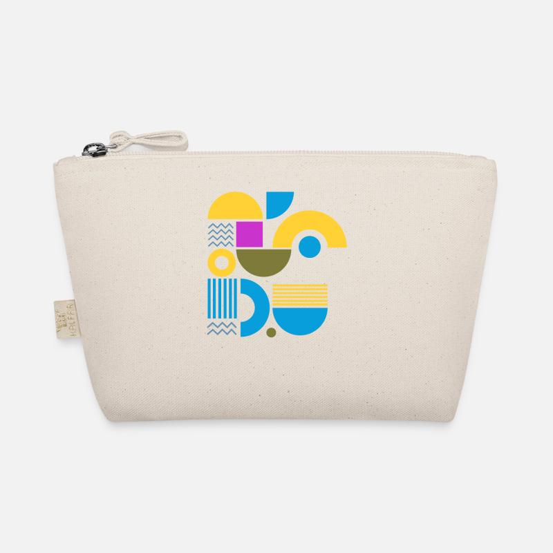 "Modern Look Yellow Blue" Bio-Täschchen