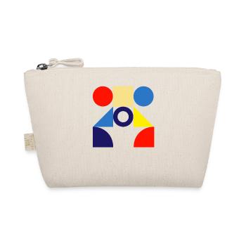 "Pattern Circle Design" - Organic Pouch - nature - Front