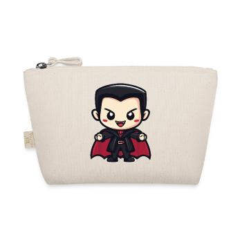 Vampire Halloween Cute Comic - Organic Pouch - nature - Front