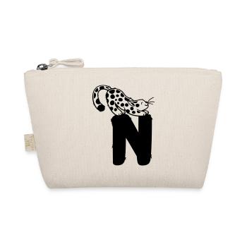 Cat Letter N - Organic Pouch - nature - Front