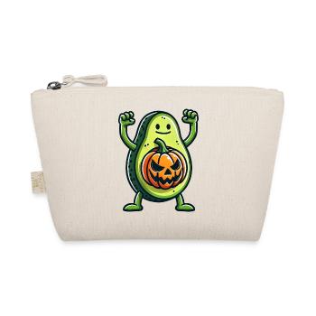 Halloween Kürbis Avocado Fusion Lustig Skurril - Bio-Täschchen - Natur - Vorne