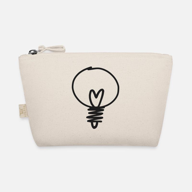 Hand Drawn Light Bulb Sketch Organic Pouch