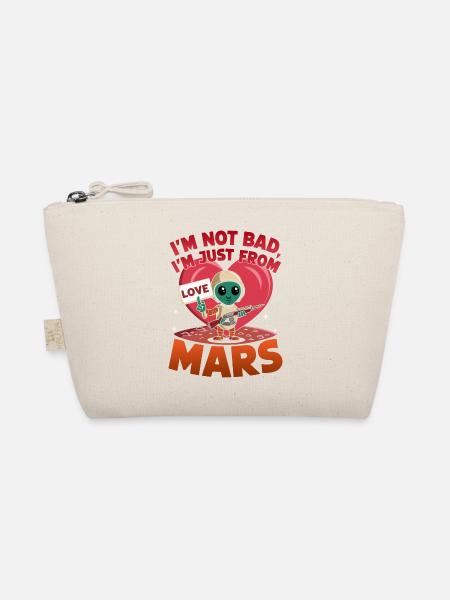 Martian Love Alien Cartoon Design - Trousse biologique - nature - Devant
