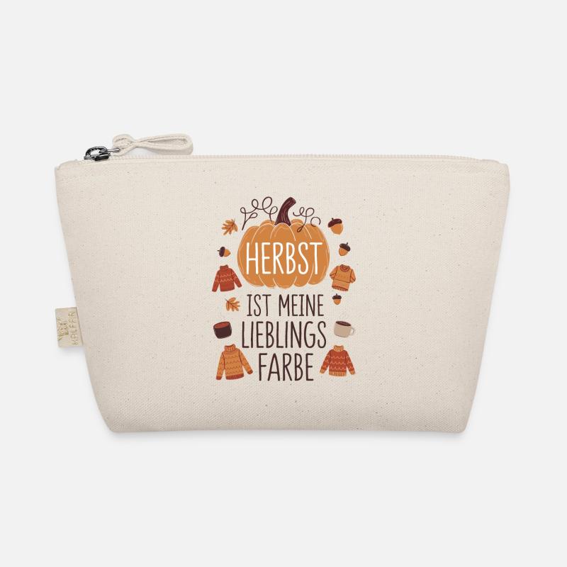 Herbst ist meine Lieblingsfarbe - Bio-Täschchen - Natur