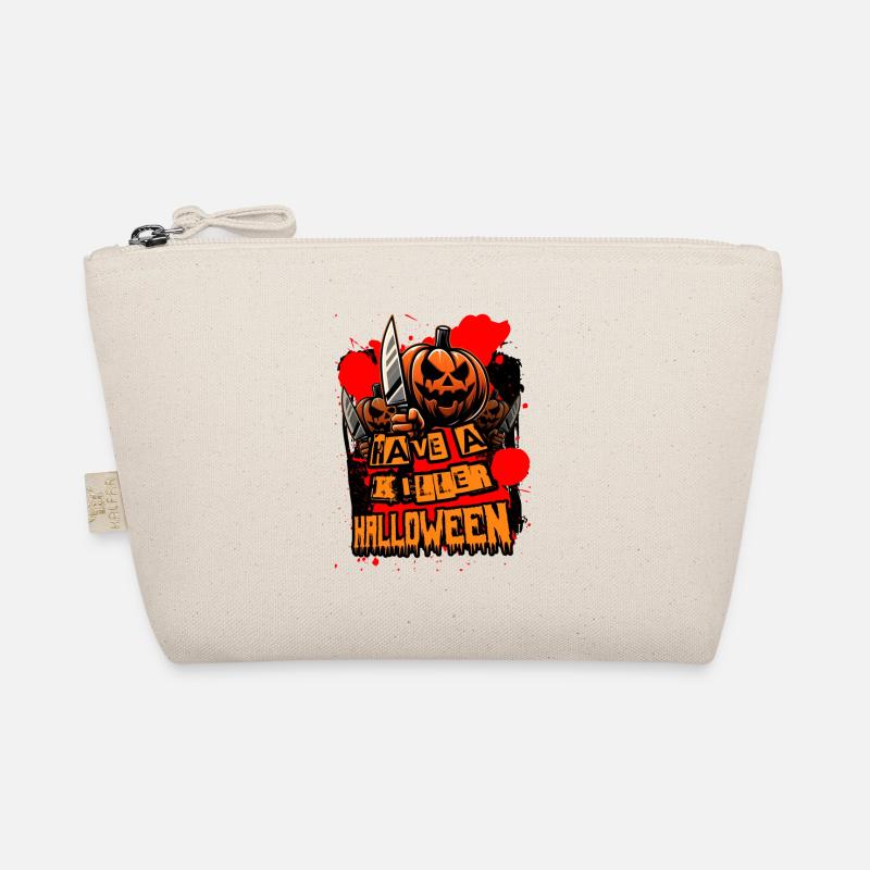 Killer Halloween Pumpkin Organic Pouch